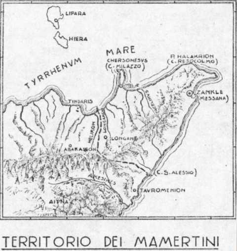 Il territorio dei mamertini